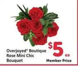 Safeway Overjoyed Boutique Rose Mini Chic Bouquet offer