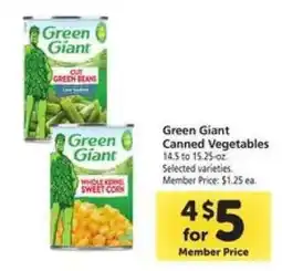 Safeway Green Giant Canned Vegetables offer