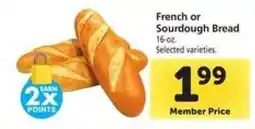 Safeway French or Sourdough Bread offer