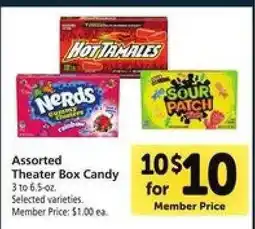 Safeway Assorted Theater Box Candy offer