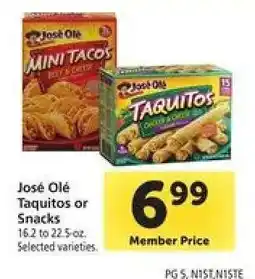 Safeway José Olé Taquitos or Snacks offer