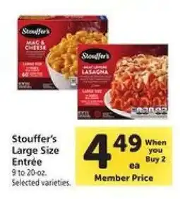 Safeway Stouffer's Large Size Entrée offer
