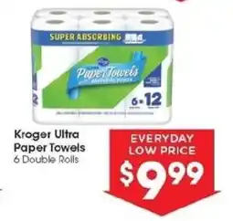 Kroger Kroger Ultra Paper Towels offer