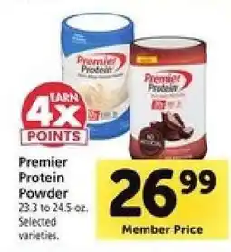 Safeway Premier Protein Powder offer