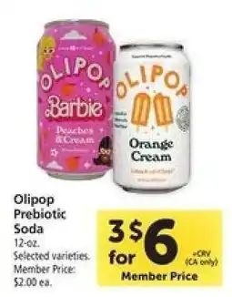 Safeway Olipop Prebiotic Soda offer
