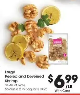 Kroger Large Peeled and Deveined Shrimp offer