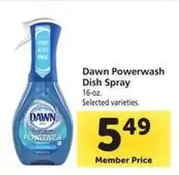 Safeway Dawn Powerwash Dish Spray offer