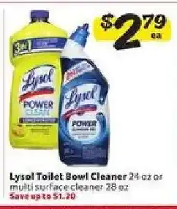 Winn Dixie Lysol Toilet Bowl Cleaner offer