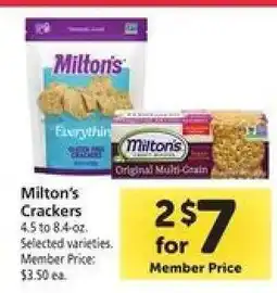 Safeway Milton's Crackers offer