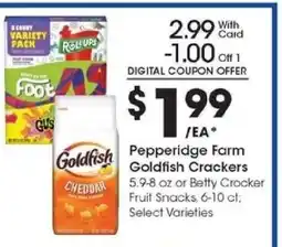 Kroger Pepperidge Farm Goldfish Crackers offer