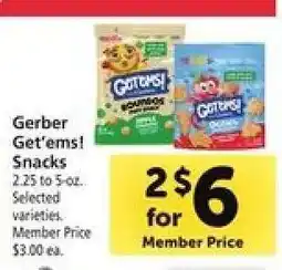 Safeway Gerber Get'ems! Snacks offer