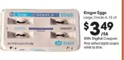 Kroger Kroger Eggs offer