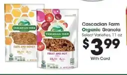 Kroger Cascadian Farm Organic Granola offer