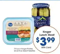 Kroger Kroger Lunch Meat offer