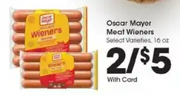 Kroger Oscar Mayer Meat Wieners offer
