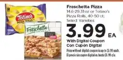 Food 4 Less Freschetta Pizza or Totino's Pizza Rolls offer