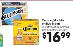 Kroger Corona, Modelo or Blue Moon offer