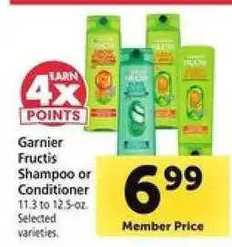 Safeway Garnier Fructis Shampoo or Conditioner offer