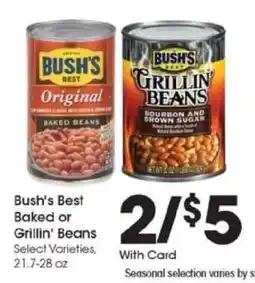 Kroger Bush's Best Baked or Grillin' Beans offer