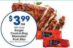 Kroger Kroger Cook-In-Bag Marinated Pork Ribs offer