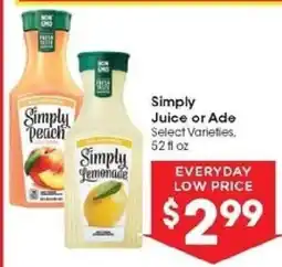 Kroger Simply Juice or Ade offer