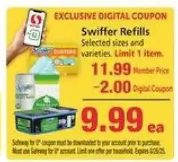 Safeway Swiffer Refills offer