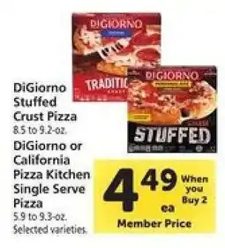 Safeway DiGiorno or California Pizza Kitchen Single Serve Pizza offer