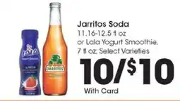 Kroger Jarritos Soda or Lala Yogurt Smoothie offer