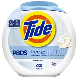 Walgreens Free & Gentle Laundry Detergent Soap Pacs No Scent offer