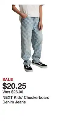 Nordstrom NEXT Kids' Checkerboard Denim Jeans offer