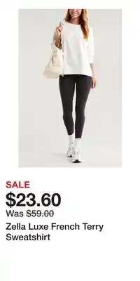 Nordstrom Zella Luxe French Terry Sweatshirt offer