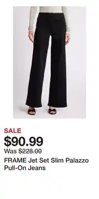 Nordstrom FRAME Jet Set Slim Palazzo Pull-On Jeans offer