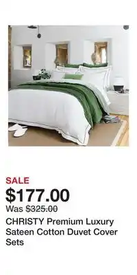 Nordstrom CHRISTY Premium Luxury Sateen Cotton Duvet Cover Sets offer
