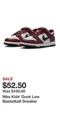 Nordstrom Nike Kids' Dunk Low Basketball Sneaker offer