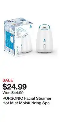 Nordstrom PURSONIC Facial Steamer Hot Mist Moisturizing Spa offer