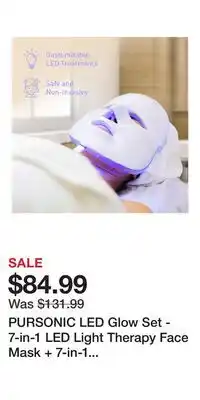 Nordstrom PURSONIC LED Glow Set - 7-in-1 LED Light Therapy Face Mask + 7-in-1 LED Face & Neck Sculpting Wand offer