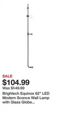 Nordstrom Brightech Equinox 62 LED Modern Sconce Wall Lamp with Glass Globe Shades offer