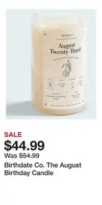 Nordstrom Birthdate Co. The August Birthday Candle offer