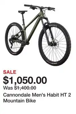 Dick's Sporting Goods Cannondale Men's Habit HT 2 Mountain Bike offer