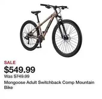 Dick's Sporting Goods Mongoose Adult Switchback Comp Mountain Bike offer