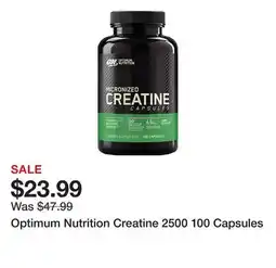 Dick's Sporting Goods Optimum Nutrition Creatine 2500 100 Capsules offer