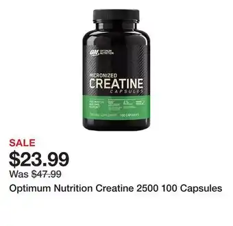 Dick's Sporting Goods Optimum Nutrition Creatine 2500 100 Capsules offer