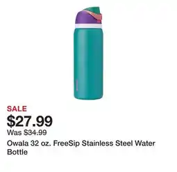 Dick's Sporting Goods Owala 32 oz. FreeSip Stainless Steel Water Bottle offer