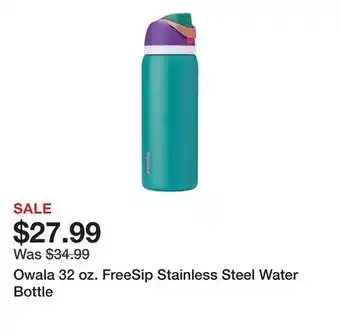 Dick's Sporting Goods Owala 32 oz. FreeSip Stainless Steel Water Bottle offer