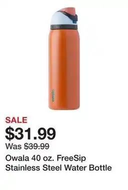 Dick's Sporting Goods Owala 40 oz. FreeSip Stainless Steel Water Bottle offer