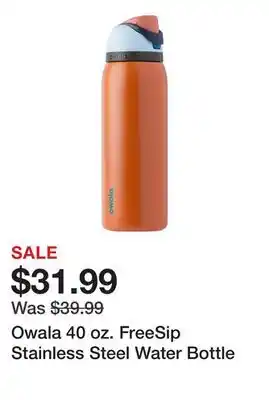 Dick's Sporting Goods Owala 40 oz. FreeSip Stainless Steel Water Bottle offer