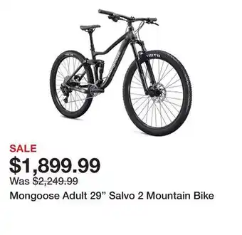 Dick's Sporting Goods Mongoose Adult 29 Salvo 2 Mountain Bike offer