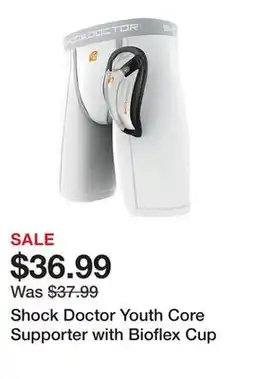 Dick's Sporting Goods Shock Doctor Youth Core Supporter with Bioflex Cup offer