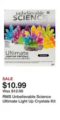 Kohl's RMS Unbelievable Science Ultimate Light Up Crystals Kit offer