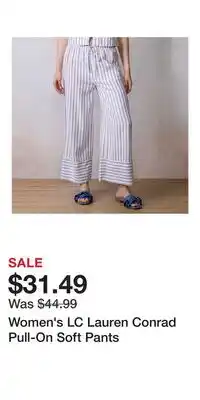 Kohl's Women's LC Lauren Conrad Pull-On Soft Pants offer